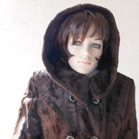 💕VINTAGE DEBBI ROBERT Ltd. Hooded Coat - Picture 3 of 11